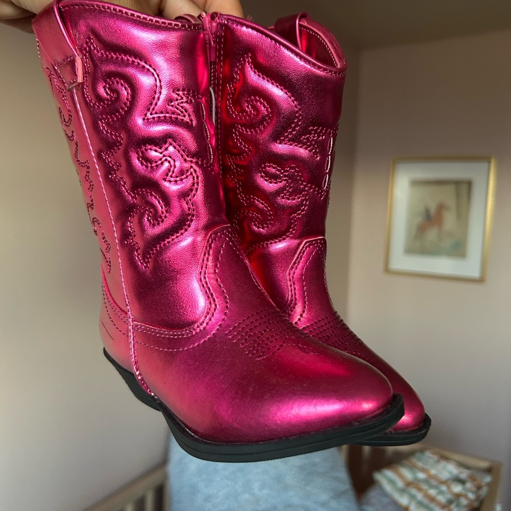 Tucker + Tate Shiny Fuchsia Kids Boots